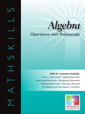 cover image of Algebra 1: Operations with Polynomials